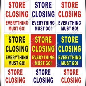 Store Closing Elverything Must Go